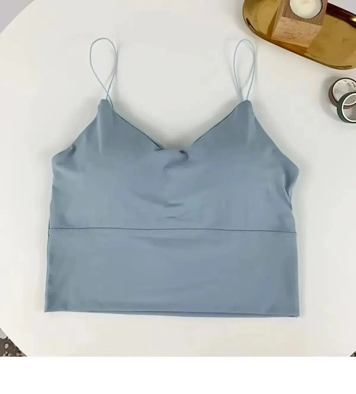Women Camisole Ice Silk Tube Seamless Sports Tank Top//Wireless Underwear Padded Bra Bralette Vest