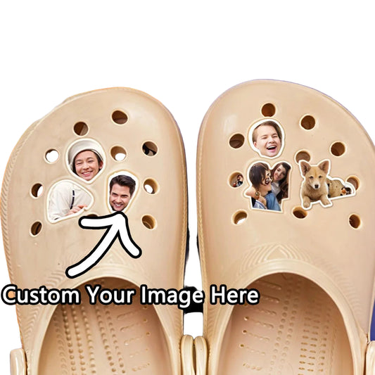 Custom Crocs//personalized custom picture design//suitable for daily use and as a lovely gift