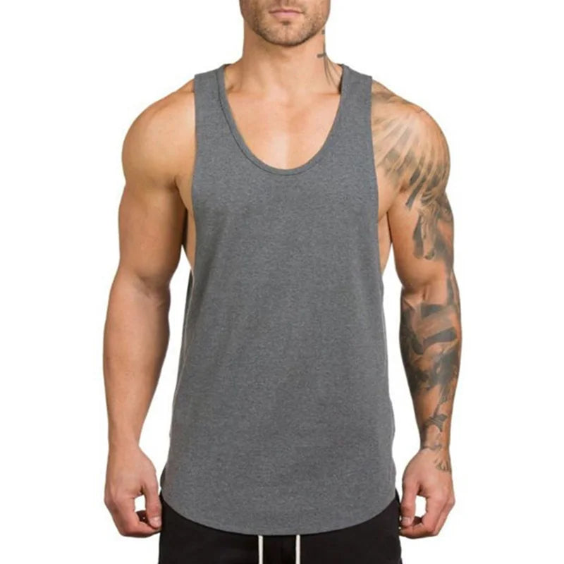 Gym Clothing Men Bodybuilding Vest Fitness//Stringer Tank Top//Sportswear Undershirt