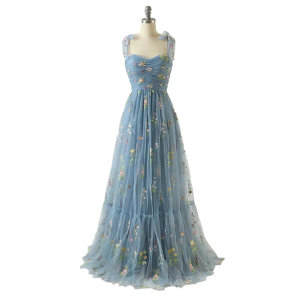 Women Evening Gowns//Temperament Mesh Elegant Dresses