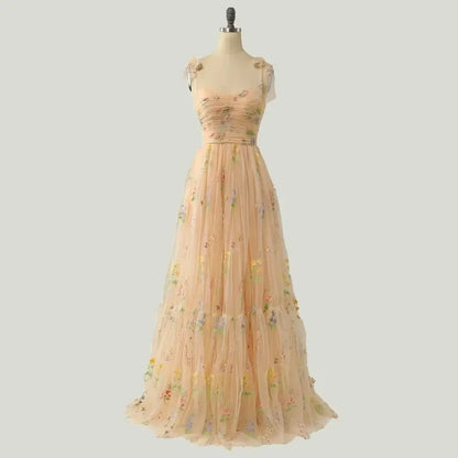 Women Evening Gowns//Temperament Mesh Elegant Dresses