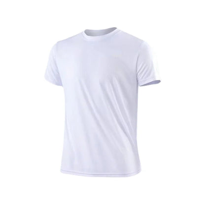 Men's Quick Dry Gym Running Round Neck T-Shirt//Training Exercise//Gym Sport Shirt//Lightweight