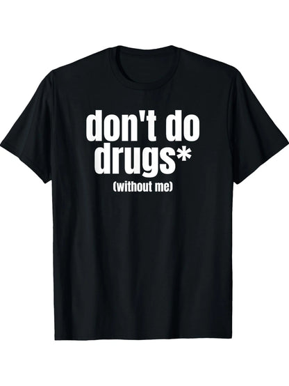 Men's t-shirts//Football Y2k Summer 100% cotton//Dont Do Drugs Without Me//Short sleeve tee//Streetwear 90s vintage cloth