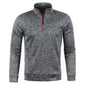 Autumn Men's Half Zipper Sweatshirts//Long Sleeve Pullover//Turtleneck Streetwear