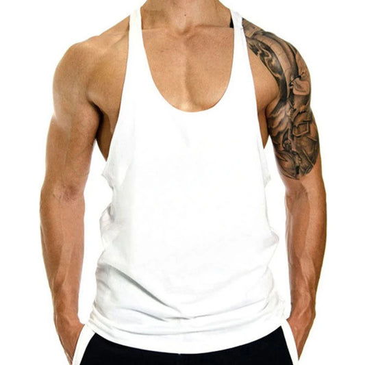 Men's Fitness Clothing Gym T-shirts//Men Sleeveless Sweatshirt//Stringer Vests Bodybuilding Shirt
