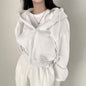 Women Hoodies//Casual Streetwear//Zip Up Sweatshirts