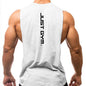 Gym Clothing Men Sides Cut Off T-shirts//Workout Fitness Sleeveless Vest//Outdoor Jogging Undershirt