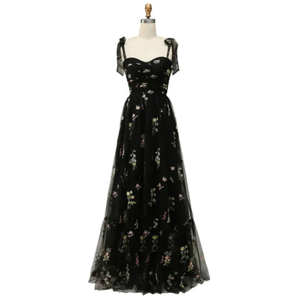 Women Evening Gowns//Temperament Mesh Elegant Dresses