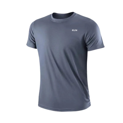 Men's Quick Dry Gym Running Round Neck T-Shirt//Training Exercise//Gym Sport Shirt//Lightweight