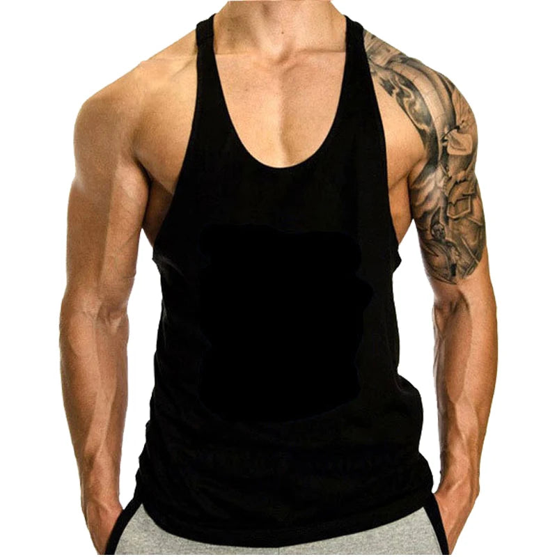 Men's Fitness Clothing Gym T-shirts//Men Sleeveless Sweatshirt//Stringer Vests Bodybuilding Shirt