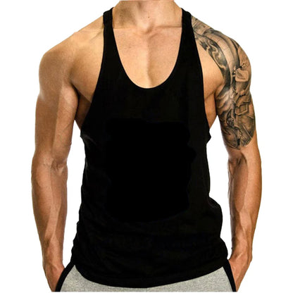 Men's Fitness Clothing Gym T-shirts//Men Sleeveless Sweatshirt//Stringer Vests Bodybuilding Shirt