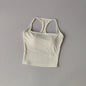 Sports and Fitness Vest with Chest Pad//Beauty Back Nude Feeling Suit//Pilates Training//Top Yoga Clothing