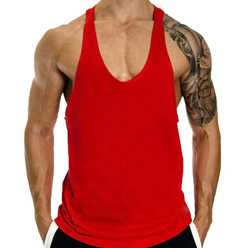 Men's Fitness Clothing Gym T-shirts//Men Sleeveless Sweatshirt//Stringer Vests Bodybuilding Shirt