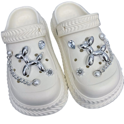 Crocs//Balloon Dog//Shoe Ornament Chain//Shoe Buckle//Buckle Shoe Flower