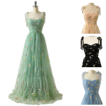 Women Evening Gowns//Temperament Mesh Elegant Dresses