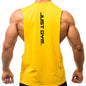 Gym Clothing Men Sides Cut Off T-shirts//Workout Fitness Sleeveless Vest//Outdoor Jogging Undershirt
