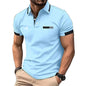 Men's Golf Shirt//Casual Lapel Short Sleeve