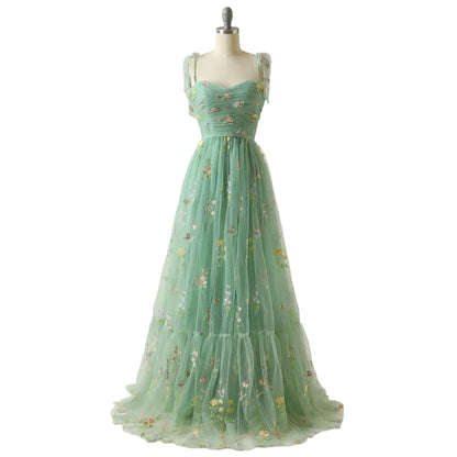 Women Evening Gowns//Temperament Mesh Elegant Dresses