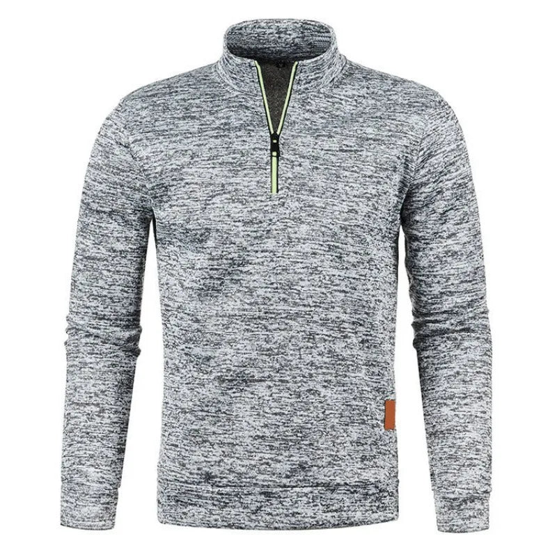 Autumn Men's Half Zipper Sweatshirts//Long Sleeve Pullover//Turtleneck Streetwear